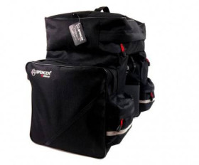 Велосумки Велосумки ^/--/^ Велосумка на багажник Spencer Triple Bag 3-секційна 42 л, чорний (SAKB /--/ 18) ^_^^^ Велосумка на багажник Spencer Triple Bag 3-секционная 42 л, черный (SAKB /--/ 18) - фото фото фото