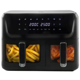 Фритюрниці Фритюрницы ^/--/^ Подвійна аерофритюрниця Adler AD 6324 LED 11 л  6,5 л + 4,5 л 2700 Вт ^_^^^ Двойная аэрофритюрница 2-в-1 Adler AD 6324 11 л 6,5 л + 4,5 л 2700 Вт - фото фото фото
