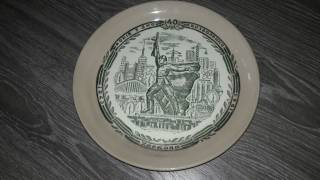 Статуетки, Скульптури, Фігурки, Фарфор Статуэтки, Скульптуры, Фигурки, Фарфор ^/--/^ Тарелка   агитационная настенная 40 лет освобождения Харьков Победа ^_^^^ Тарілка агітаційна настінна 40 років визволення Харків Перемога - фото фото фото