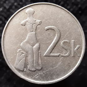 Угорщина Венгрия ^/--/^ Словаччина 2 крони, 1993 ^_^^^ Словаччина 2 кроны, 1993 - фото фото фото