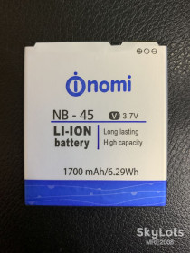 Акумулятори Аккумуляторы ^/--/^ SALE АКБ NB-45 Nomi i /--/ 450 1700 mAh AAAA ^_^^^ SALE АКБ NB-45 Nomi i /--/ 450 1700 mAh AAA - фото фото фото