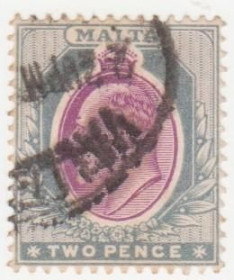 Мальта Мальта ^/--/^ Мальта  1903 г..№ 19 гашеная ^_^^^ Мальта 1903 р. No 19 гашена - фото фото фото