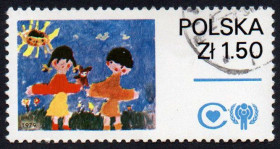 Польща Польша ^/--/^ Польша 1979 - Міжнародний рік дитини  (Г) ^_^^^ Польша 1979 - Международный год ребенка (Г) - фото фото фото