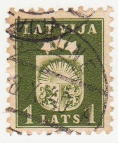 Балтійські країни Балтийские страны ^/--/^ Латвия 1940 г. №  243 гашеная ^_^^^ Латвія 1940 р. No 243 гашена - фото фото фото