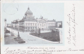 Європа Европа ^/--/^ Германия Рейх 1905 ЛЕЙПЦИГ REICHGERICHT РАТУША ПЛОЩАДЬ АРХИТЕКТУРА ЗОДЧЕСТВО ТРАДИЦИИ ПОЧТА ДОКУМЕНТ ^_^^^ Німеччина Рейх 1905 ЛЕЙПЦІГ REICHGERICHT РАТУША ПЛОЩАДЬ АРХІТЕКТУРА ЗОДНІСТЬ ТРАДИЦІЇ ПОШТА ДОКУМЕНТ - фото фото фото