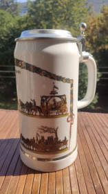 Інше Другое ^/--/^ * Пивной бокал 1 /--/ л - фарфор германия Октоберфест Oktoberfest № 1 ^_^^^ Пивний келих 1 /--/ л - порцеляна германія Октоберфест Oktoberfest No 1 - фото фото фото
