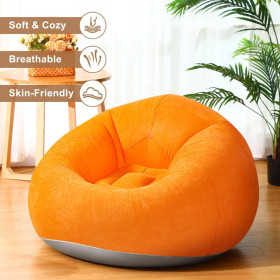 Крісла Кресла ^/--/^ Надувне крісло-пуф Inflatable Sofa / Надувне крісло-мішок 110×110×85 см Помаранчевий ^_^^^ Надувное кресло-пуф Inflatable Sofa / Надувное кресло-мешок 110×110×85 см Оранжевый - фото фото фото