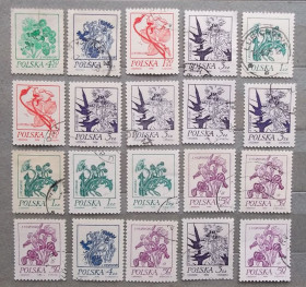 Флора Флора ^/--/^ Польша 1974 г - Цветочные рисунки Станислава Выспянского ^_^^^ Польща 1974 р. - Квіткові малюнки Станіслава Виспянського - фото фото фото