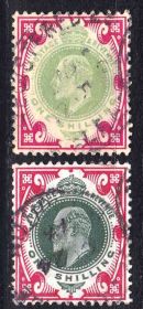 Великобританія Великобритания ^/--/^ Великобритания  1902 г - Эдуард VII - цвет / оттенок ^_^^^ Великобританія 1902 - Едуард VII - колір / відтінок - фото фото фото
