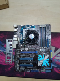 Материнські плати Материнские платы ^/--/^ Комплект asus p /--/ 7 /--/ p /--/ 55 /--/ D-E+ i /--/ 5-760 4-ядра + 4 /--/ гб + кулер - фото