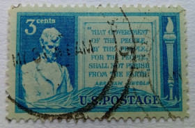 Північна Америка Северная Америка ^/--/^ США 1948 Геттисберг, гашеная ^_^^^ США 1948 Геттісберг, гашена - фото фото фото