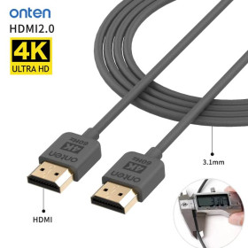 Кабелі та перехідники Кабели и переходники ^/--/^ Кабель HDMI to HDMI Slim 3.1 /--/ mm 1.5 метра, 4 /--/ K /--/ 60 /--/ Hz, HDTV 2.0, High Speed ^_^^^ Кабель HDMI to HDMI Onten OTN-HD /--/ 161 1.5 метра, 4 /--/ K /--/ 60 /--/ Hz, HDTV 2.0, High Speed - фото фото фото