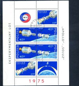 Освоєння космосу Освоение космоса ^/--/^ Польша. Союз-Аполлон  (блок) 1975 г. ^_^^^ Польща. Союз-Аполлон (1975) - фото фото фото