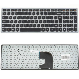 Клавіатури Клавиатуры ^/--/^ Клавиатура для ноутбука LENOVO (IdeaPad: P /--/ 500, Z /--/ 500) rus, black, silver frame ^_^^^ Клавіатура для ноутбука LENOVO (IdeaPad: P /--/ 500, Z /--/ 500) rus, black, silver frame - фото фото фото