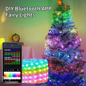Гірлянди, освітлення Гирлянды, освещение ^/--/^ Led IC decorations smart IC Bluetooth 10 /--/ m  різдвяна новорічна гірлянда для будинку ялинки декору ^_^^^ Led IC decorations smart IC Bluetooth 10 /--/ m рождественская новогодняя гирлянда для дома елки декора - фото фото фото
