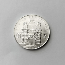 Мальта Мальта ^/--/^ 2 ФУНТА МАЛЬТА 1973 состояние UNC серебро 20/0,987  РЕДКАЯ!!! ^_^^^ 1973 стан UNC срібло 20/0,987 Рідка!!! - фото фото фото