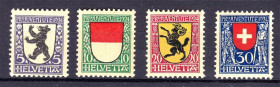 Малі Держави Європи Малые Государства Европы ^/--/^ Швейцария / Helvetia 1924 г MNH  - геральдика ^_^^^ Швейцарія / Helvetia 1924 MNH - геральдика - фото фото фото