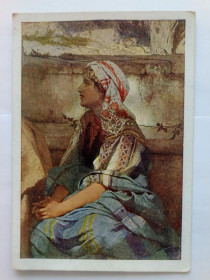 СРСР СССР ^/--/^ Карточка СССР  Г.И. СЕМИРАДСКИЙ &amp;quot;ХРИСТОС У МАРФЫ И МАРИИ (часть картины) 1930-е. Чистая Тир ^_^^^ Картка СРСР Г.І. СЕМІРАДСЬКИЙ &amp;quot;ХРИСТОС У МАРФИ І МАРІЇ (частина картини) 1930-е. Чистий Тир - фото фото фото