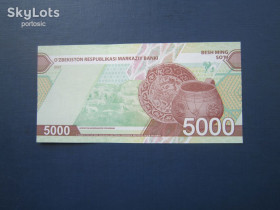 Узбекистан Узбекистан ^/--/^ Банкнота 5000 сом Узбекистан 2021 UNC пресс ^_^^^ Банкнота 5000 сом Узбекистан 2021 UNC прес - фото фото фото