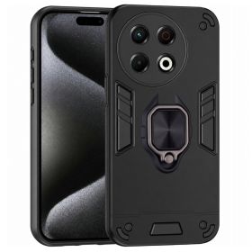Чохли, бампера Чехлы, бампера ^/--/^ Чохол Fiji Defence для Tecno Spark 30 Pro (KL /--/ 7) протиударний бампер з кільцем підставкою Black - фото фото фото