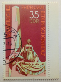 НДР, ФРН ГДР, ФРГ ^/--/^ ГДР 1977 Советский монумент в Берлине, гашеная (I) ^_^^^ НДР 1977 Радянський монумент в Берліні, гашена (I) - фото фото фото