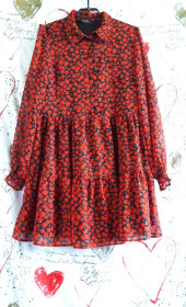 Сукні Платья ^/--/^ Шифонове яскраве плаття Bershka ^_^^^ Шифоновое яркое платье Bershka - фото фото фото