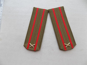 Інше Другое ^/--/^ Погоны артиллерия новые, 14,5 см П/О Зарница 1986 год ^_^^^ Погони артилерія нові, 14,5 см П/О Зарниця 1986 - фото фото фото
