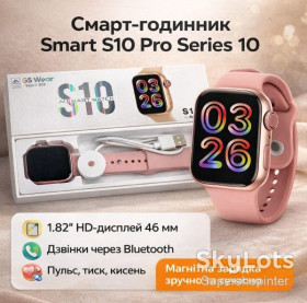 Розумні годинники (Smart watch) Умные часы (Smart watch) ^/--/^ Смарт-часы Smart S /--/ 10 Pro 46 /--/ mm Series 10 Black | 1.82″ HD дисплей | Bluetooth-звонки | Пульс, давление, кислород | Спортивные режим ^_^^^ Смарт-години Smart S /--/ 10 Pro 46 /--/ mm Series 10 Black | 1.82′′ HD дисплей | Bluetooth-дзвінки | Пульс, тиск, кисень | Спортивні режим - фото фото фото