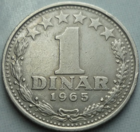 Югославія Югославия ^/--/^ Югославия 1 динар 1965 ^_^^^ Югославія 1 динар 1965 - фото фото фото