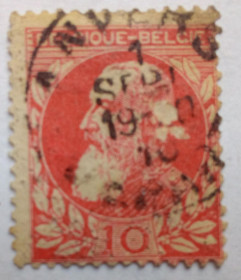 Бенілюкс Бенилюкс ^/--/^ Бельгия 1905 Король Леопольд, 10 /--/ С, гашеная ^_^^^ Бельгія 1905 Король Леопольд, 10 /--/ С, гашена - фото фото фото