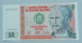 Перу Перу ^/--/^ Перу 10 интис 1987 UNC ^_^^^ Перу 10 інтіс 1987 UNC - фото фото фото