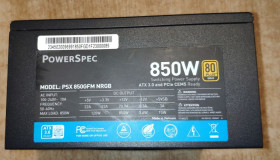 Блоки живлення Блоки питания ^/--/^ PowerSpec 850 Watt 80 Plus Gold  (PSX 850 /--/ GFM) ^_^^^ PowerSpec 850 Watt 80 Plus Gold (PSX 850 /--/ GFM) - фото фото фото