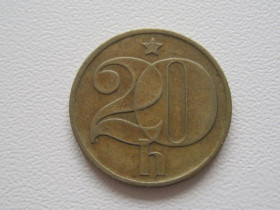 Чехословаччина Чехословакия ^/--/^ Чехословакия 20 геллеров 1976 года 25137 ^_^^^ Чехословаччина 20 геллерів 1976 25137 - фото фото фото