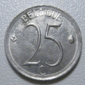 Бельгія Бельгия ^/--/^ Бельгія 25 сантимів 1970 року Belgique 42340 ^_^^^ Бельгия 25 сантимов 1970 года Belgique 42340 - фото фото фото