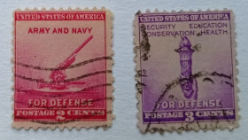 Північна Америка Северная Америка ^/--/^ США 1940 Национальная оборона, гашеные ^_^^^ США 1940 Національна оборона, гашені - фото фото фото