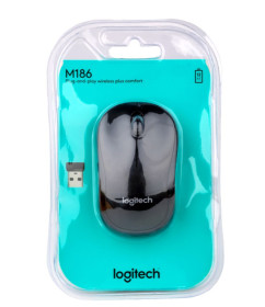 Миші Мыши ^/--/^ Бездротова комп’ютерна миша Logitech M /--/ 186 Black ^_^^^ Беспроводная компьютерная мышь Logitech M /--/ 186 Black - фото фото фото