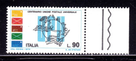 Італія, Ватикан Италия, Ватикан ^/--/^ Италия  1974 г  MNH  -  UPU /  ВПС ^_^^^ Італія 1974 MNH - UPU / ВПС - фото фото фото