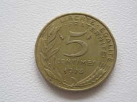 Франція Франция ^/--/^ Франция 5 сантимов 1978 года #16044 ^_^^^ Франція 5 сантимів 1978 року #16044 - фото фото фото