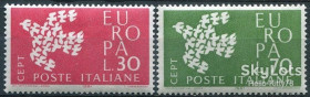 Італія, Ватикан Италия, Ватикан ^/--/^ Италия 1961 Европа CEPT Mi 1113-1114 MNH ^_^^^ Італія 1961 Європа CEPT Mi 1113-1114 MNH - фото фото фото