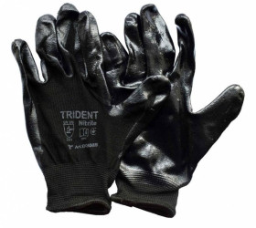 Спецодяг Спецодежда ^/--/^ Перчатки TRIDENT трикотажни полиестерови 13 клас, покрити нитрилом, размер 10 83 /--/ V /--/ 012 ^_^^^ Рукавиці TRIDENT трикотажні полієстерові 13 клас, покрити нітрилом, розмир 10 83 /--/ V /--/ 012 - фото фото фото