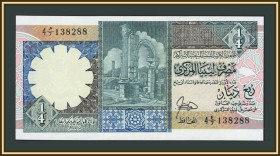 Лівія Ливия ^/--/^ Ливия 1/4 динара 1990 P-52 UNC ^_^^^ Лівія 1/4 динара 1990 P-52 UNC - фото фото фото