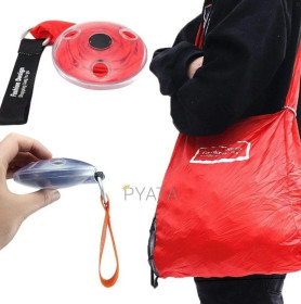 Сумки Сумки ^/--/^ 42409 Складная компактная сумка-шоппер Shopping bag to roll up Красная    (Дефект) ^_^^^ 42409 Складна компактна сумка-шоппер Shopping bag to roll up Червона (Дефект) - фото фото фото