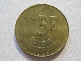 Бельгія Бельгия ^/--/^ Бельгия 5 франков 1993 года BELGIE #35537 ^_^^^ Бельгія 5 франків 1993 року BELGIE #35537 - фото фото фото