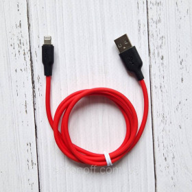 Зарядні пристрої Зарядные устройства ^/--/^ Кабель Hoco X /--/ 21 Plus Lightning / Apple iPhone силіконовий (2 /--/ м 2.4 /--/ A) Червоний ^_^^^ Кабель Hoco X /--/ 21 Plus Lightning / Apple iPhone силиконовый (2 /--/ м 2.4 /--/ A) Красный - фото фото фото