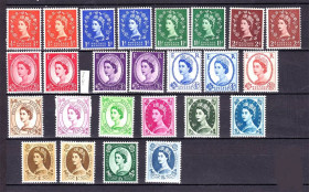 Словаччина Словакия ^/--/^ Великобритания  1952 - 1957 гг MNH - HM QE-II -  стандарт - ^_^^^ Великобританія 1952 - 1957 рр MNH - HM QE-II - стандарт - - фото фото фото