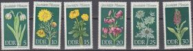 НДР, ФРН ГДР, ФРГ ^/--/^ ГДР 1969 флора цветы Mi 1456-1461 MNH ^_^^^ НДР 1969 флора квіти Mi 1456-1461 MNH - фото фото фото