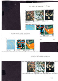 Португалія Португалия ^/--/^ EU  Португалия  1988 г  MNH - блок - искусство ^_^^^ EU Португалія 1988 MNH - блок - мистецтво - фото фото фото