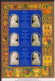 Угорщина Венгрия ^/--/^ ZM  Венгрия  1990 г  MNH - искусство - блок ^_^^^ ZM Угорщина 1990 р MNH - мистецтво - блок - фото фото фото