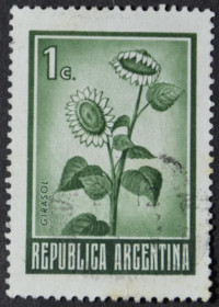 Інше Другое ^/--/^ Аргентина Флора Подсолнечник 1971 ^_^^^ Аргентина Флора Соняшник 1971 - фото фото фото