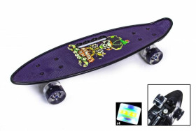 Дитячі ролики та скейти Детские ролики и скейты ^/--/^ Penny Board С Ручкой &amp;quot;Пират&amp;quot; Светящиеся колеса (1804264360) ^_^^^ Penny Board З Ручкою &amp;quot; Пірат &amp;quot; Світяться колеса (1804264360) - фото фото фото